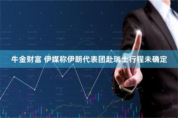 牛金财富 伊媒称伊朗代表团赴瑞士行程未确定
